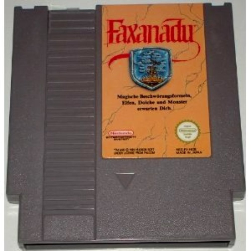 Faxanadu Nintendo Game 1985 Vintage NIntendo